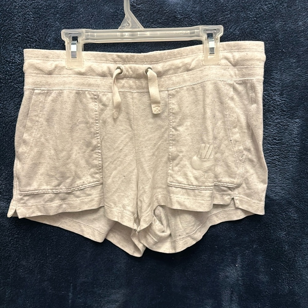 White Nike Sleep Shorts